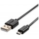 V-TAC Καλώδιο USB Micro 1m Μαύρο Pearl Series 8481