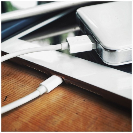 V-TAC Καλώδιο Micro USB λευκό 1m Pearl Series 8480