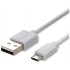 V-TAC Καλώδιο Micro USB λευκό 1m Pearl Series 8480