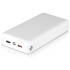 Φορτιστής Μπαταριά Jumbo Power Bank 30000mAh με δύο Θύρες USB, micro USB & Type C Χρώμα Λευκό 8902