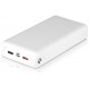 Φορτιστής Μπαταριά Jumbo Power Bank 30000mAh με δύο Θύρες USB, micro USB & Type C Χρώμα Λευκό 8902