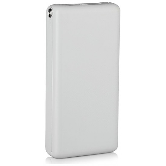 Φορτιστής Μπαταριά Jumbo Power Bank 30000mAh με δύο Θύρες USB, micro USB & Type C Χρώμα Λευκό 8902