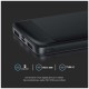 V-TAC 7833 Power Bank 10000mAh με Θύρα USB-A και Θύρα USB-C Μαύρο
