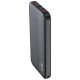 V-TAC Power Bank 10000mAh με Θύρα USB-A και Θύρα USB-C Μαύρο