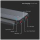 V-TAC Power Bank 10000mAh με Θύρα USB-A και Θύρα USB-C Μαύρο