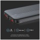 V-TAC Power Bank 10000mAh με Θύρα USB-A και Θύρα USB-C Μαύρο