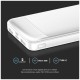 V-TAC 7834 Power Bank 10000mAh με Θύρα USB-A και Θύρα USB-C Λευκό