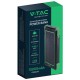 V-TAC Ηλιακό Power Bank 10000mAh 10W με Θύρα USB-A Μαύρο