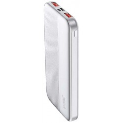 V-TAC Power Bank 10000mAh με Θύρα USB-A και Θύρα USB-C Λευκό