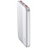 V-TAC Power Bank 10000mAh με Θύρα USB-A και Θύρα USB-C Λευκό