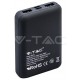 Φορτιστής Μπαταριά Power Bank 10000mAh με οθόνη και δύο Θύρες USB Χρώμα Γκρι
