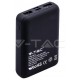 Φορτιστής Μπαταριά Power Bank 10000mAh με οθόνη και δύο Θύρες USB Χρώμα Μαύρο 8850