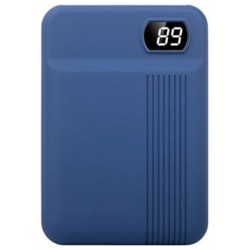 Φορτιστής Μπαταριά Power Bank 10000mAh με οθόνη και δύο Θύρες USB Χρώμα Μπλε