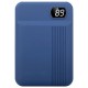 Φορτιστής Μπαταριά Power Bank 10000mAh με οθόνη και δύο Θύρες USB Χρώμα Μπλε