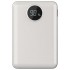 Φορτιστής Μπαταριά Power Bank 10000mAh με Στρογγυλή Οθόνη και δύο Θύρες USB Χρώμα Λευκό
