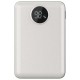 Φορτιστής Μπαταριά Power Bank 10000mAh με Στρογγυλή Οθόνη και δύο Θύρες USB Χρώμα Λευκό