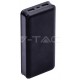 Φορτιστής Μπαταρία Power Bank 20000mAh με  δύο Θύρες USB Χρώμα Μαύρο 8190