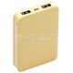 Φορτιστής Μπαταριά Power Bank 5000mAh με δύο Θύρες USB Χρώμα Κίτρινο