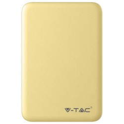 Φορτιστής Μπαταριά Power Bank 5000mAh με δύο Θύρες USB Χρώμα Κίτρινο