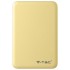 Φορτιστής Μπαταριά Power Bank 5000mAh με δύο Θύρες USB Χρώμα Κίτρινο