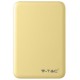 Φορτιστής Μπαταριά Power Bank 5000mAh με δύο Θύρες USB Χρώμα Κίτρινο