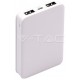 Φορτιστής Μπαταριά Power Bank 5000mAh με δύο Θύρες USB Χρώμα Λευκό