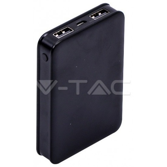 Φορτιστής Μπαταριά Power Bank 5000mAh με δύο Θύρες USB Χρώμα Μαύρο