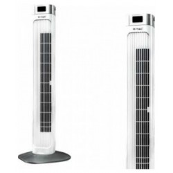 Ανεμιστήρας Στήλη Δαπέδου V-TAC 36” ίντσες 55W με Οθόνη και Χειριστήριο Λευκός 7900