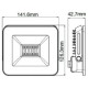 V-TAC LED Προβολέας BLUETOOTH SMD 20W RGB+W/WW/DW  Λευκός Συμβατός με V-TAC Smart Light 5984