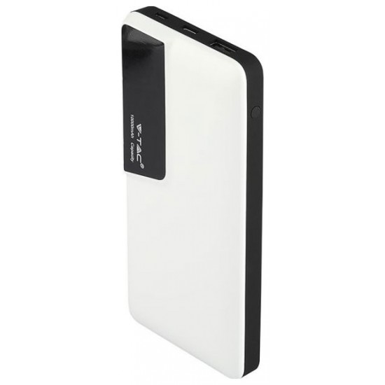 Power Bank 10000mAh με οθόνη  USB Type C Χρώμα Λευκό 8870