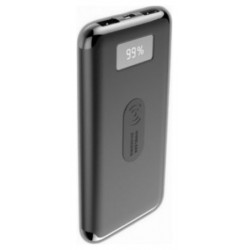 Φορτιστής Μπαταριά Power Bank 10000mAh με Ασύρματη Φόρτιση, Οθόνη και δύο Θύρες USB Χρώμα Μαύρο 8855