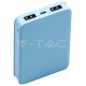 Φορτιστής Μπαταριά Power Bank 5000mAh με δύο Θύρες USB Χρώμα Γαλάζιο 8195