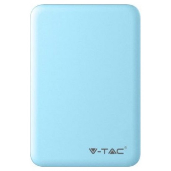 Φορτιστής Μπαταριά Power Bank 5000mAh με δύο Θύρες USB Χρώμα Γαλάζιο 8195
