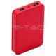 Φορτιστής Μπαταριά Power Bank 5000mAh με δύο Θύρες USB Χρώμα Κόκκινο 8192