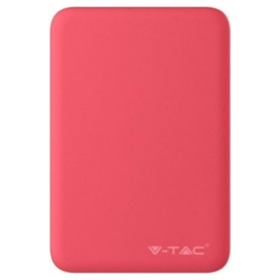 Φορτιστής Μπαταριά Power Bank 5000mAh με δύο Θύρες USB Χρώμα Κόκκινο 8192