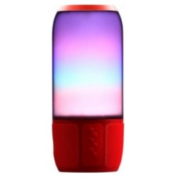 V-TAC Επιτραπέζιο φωτιστικό  LED Ηχείο Bluetooth 2x3W RGB με USB και TF Card Χρώμα Κόκκινο 8571