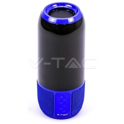 V-TAC Επιτραπέζιο φωτιστικό  LED Ηχείο Bluetooth 2x3W RGB με USB και TF Card Χρώμα Μπλε 8569