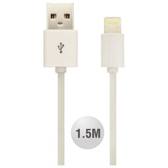V-TAC Καλώδιο USB iPhone MFI 1,5 μέτρο Λευκό 8453