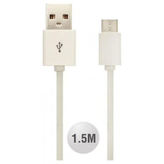 V-TAC Καλώδιο USB- TYPE C 1,5 μέτρο Λευκό 8456