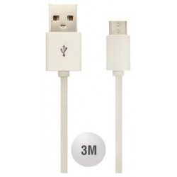 V-TAC Καλώδιο USB- TYPE C 3 μέτρα Λευκό 8457
