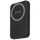 V-TAC PowerBank 10.000 mAh Γρήγορης Φόρτισης Μαγνητικό με Μεταλλικό Δαχτυλίδι για Android και Ασύρματη Φόρτιση Μαύρο 23038