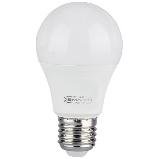 LED V-TAC Έξυπνη Λάμπα Ε27 A60 11W RGB + Θερμό και Ψυχρό Λευκό Dimmable Συμβατή με V-TAC SMART Light,  Amazon Alexa και Google Home 2752