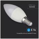 LED V-TAC Έξυπνη Λάμπα Ε14 Κεράκι 4.5W RGB + Θερμό και Ψυχρό Λευκό Dimmable Συμβατή με V-TAC SMART Light, Amazon Alexa και Google Home 2754