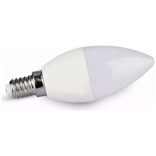 LED V-TAC Έξυπνη Λάμπα Ε14 Κεράκι 4.5W RGB + Θερμό και Ψυχρό Λευκό Dimmable Συμβατή με V-TAC SMART Light, Amazon Alexa και Google Home 2754