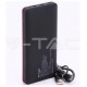 Φορτιστής Μπαταριά Power Bank 10000mAh με οθόνη  USB Type C Χρώμα Κόκκινο 8871