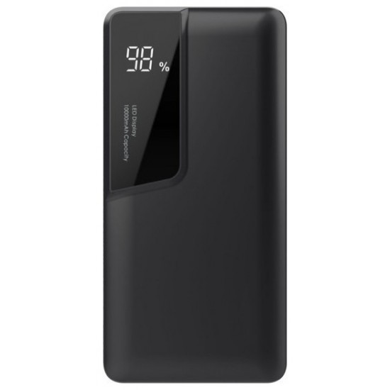 Power Bank 10000mAh με οθόνη  USB Type C Χρώμα Μαύρο 8869