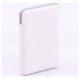 Φορτιστής Μπαταριά Power Bank 5000mAh με LED Ενδείξεις USB και ενσωματωμένο Γκρι καλώδιο Χρώμα Λευκό 8864