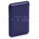 Φορτιστής Μπαταριά Power Bank 5000mAh με LED Ενδείξεις USB και ενσωματωμένο Μαύρο καλώδιο Χρώμα Μπλε 8868