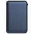 Φορτιστής Μπαταριά Power Bank 5000mAh με LED Ενδείξεις USB και ενσωματωμένο Μαύρο καλώδιο Χρώμα Μπλε 8868