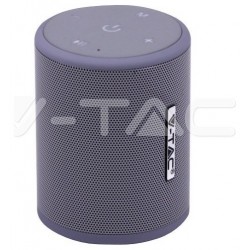 V-TAC Φορητό Ηχείο Bluetooth 5W Επαναφορτιζόμενο 1500mah Γκρι 7720